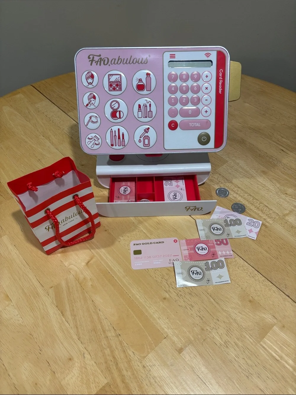 FAO.fabulous Pink Toy Cash Register Playset